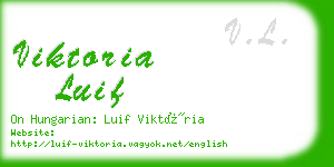 viktoria luif business card